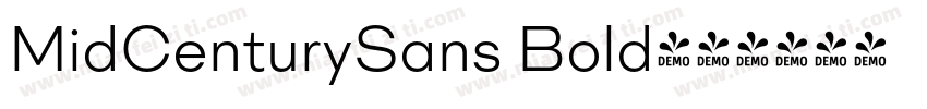 MidCenturySans Bold字体转换